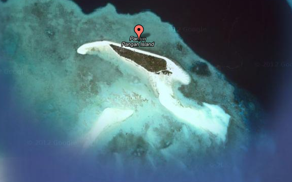 Satellite view of Panam Pangan Isle on Google map